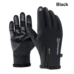 1 Pairs Winter Gloves Mens Touchscreen Non-Slip Unisex Waterproof Windproof Warm Cycling Cold Gloves Fashion Zipper Sports Glove