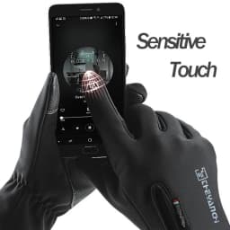 1 Pairs Winter Gloves Mens Touchscreen Non-Slip Unisex Waterproof Windproof Warm Cycling Cold Gloves Fashion Zipper Sports Glove