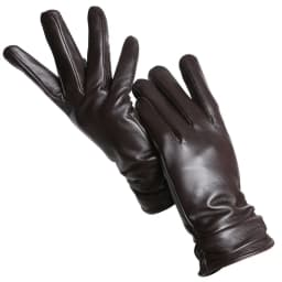 Hot Sale Genuine Sheepskin Women's Winter Leather Gloves Warm Driving Casual Multi-color Optional -2081