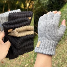 Winter Thick Elastic Knitted Gloves Warm Writting Office Cycling Fingerless Glove for Men Women Touchscreen Driving Work Gloves