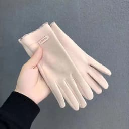 New Grace Fashion Lady Gloves Women Winter Vintage Touch Screen Warm Windproof Cycling Driving Full Finger Glove Mittens G058