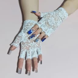 White Fingerless Sexy Lace Gloves Women Short Bride Wedding Half Finger Elasticity Cycling Driving Summer Sun Protection Gloves