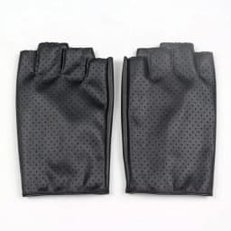 Fashion Female Thin Breathable PU Leather Punk Hip Hop Pole Dance Mitten Women Half Finger Driving Nightclub Show Gloves A74