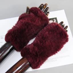 New Arrival Female Natural Rabbit Fur Gloves Knitted Warm Real Rex Rabbit Fur Mittens Women Winter Outdoor Rex Rabbit Fur Gloves