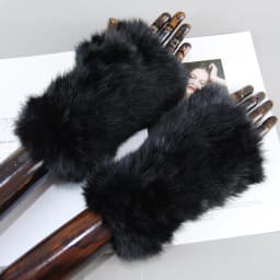 New Arrival Female Natural Rabbit Fur Gloves Knitted Warm Real Rex Rabbit Fur Mittens Women Winter Outdoor Rex Rabbit Fur Gloves