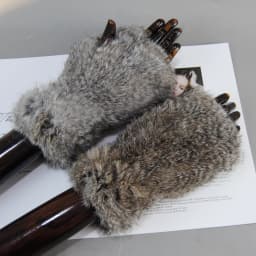 New Arrival Female Natural Rabbit Fur Gloves Knitted Warm Real Rex Rabbit Fur Mittens Women Winter Outdoor Rex Rabbit Fur Gloves