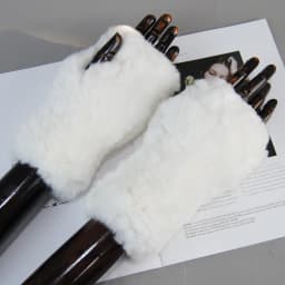 New Arrival Female Natural Rabbit Fur Gloves Knitted Warm Real Rex Rabbit Fur Mittens Women Winter Outdoor Rex Rabbit Fur Gloves