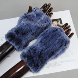 New Arrival Female Natural Rabbit Fur Gloves Knitted Warm Real Rex Rabbit Fur Mittens Women Winter Outdoor Rex Rabbit Fur Gloves