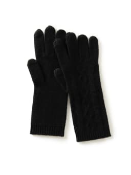 100% Cashmere Knitted Gloves Touchscreen Finger For Women Autumn Winter Thick Cable Warm Wrist Length Classic Female Mitten