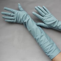 Long Genuine Leather Gloves Sheepskin Women's Gloves Fashion Ladies Size Make To Order