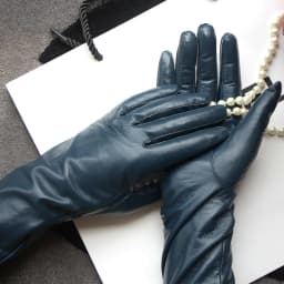 Long Genuine Leather Gloves Sheepskin Women's Gloves Fashion Ladies Size Make To Order