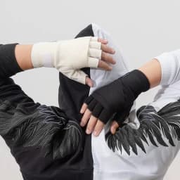 2025 Tactical Multi Function Bandage Boxing Training Fingerless Gloves Men Women Winter Warm Cycling Sport Techwear White Gloves