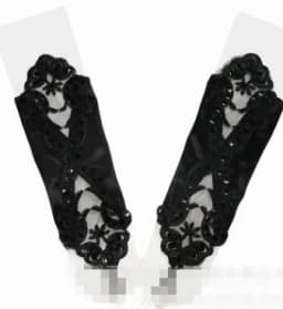 women's fashion gloves sexy red fingerless gloves red paillette lace gloves red long design gloves R2060
