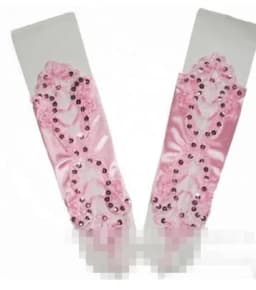 women's fashion gloves sexy red fingerless gloves red paillette lace gloves red long design gloves R2060