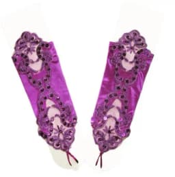 women's fashion gloves sexy red fingerless gloves red paillette lace gloves red long design gloves R2060