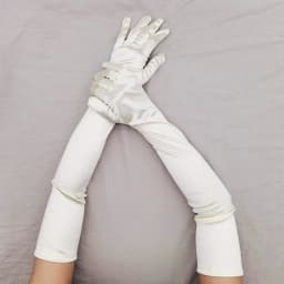 Classic Adult 55cm Opera/Elbow Stretch Satin Finger Long Gloves Women Party Evening Costume Wedding Dress Elegant Gloves