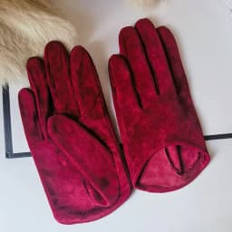 2025 Half Palm Glove Street Fashion Driving Gloves Genuine Real Goat Leather Gloves Women Fashion Short Mittens G621