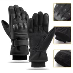 Men's Outdoor Winter Warm Thermal Motorcycle Gloves Full Finger Touch Screen Compatible Tactical Military Combat  Protective