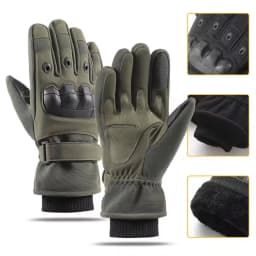 Men's Outdoor Winter Warm Thermal Motorcycle Gloves Full Finger Touch Screen Compatible Tactical Military Combat  Protective