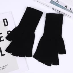 Winter Half Finger Fingerless Gloves Unisex Outdoor Mittens Women Men Warm Knit Wrist Gloves Elastic Comfort Workout Sports