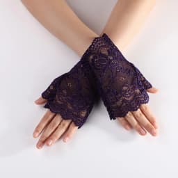 Elegant Female Fingerless Anti-UV Driving Mittens Summer Women Long Elasticity Sleeve Sunscreen Cycling Sexy Lace Sun Gloves K9