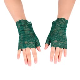 Elegant Female Fingerless Anti-UV Driving Mittens Summer Women Long Elasticity Sleeve Sunscreen Cycling Sexy Lace Sun Gloves K9