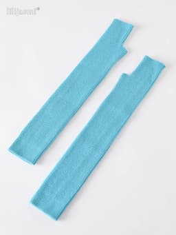 Winter Women Wool Long Mitts 40cm 50cm 60cm Fine Knitted Fingerless Gloves Y2k Thermal Gloves Semi Finger Lengthen Arm Warmers