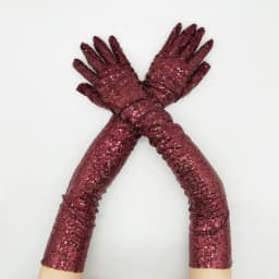 60cm Women Long Sequins Gloves Retro Style Fashion Personality Opera Prom Cosplay Stage Performance Elasticity Thin