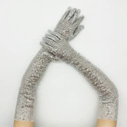 60cm Women Long Sequins Gloves Retro Style Fashion Personality Opera Prom Cosplay Stage Performance Elasticity Thin