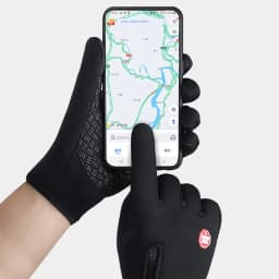 Windproof Warm Gloves For Winter Anti Slip Silicon Touch Screen Full Finger Cold-proof Bicycle Cycling Touchscreen Sport Gloves