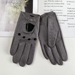 New Style Sheepskin Gloves Women Leather Thin Single Layer Unlined Hollow Breathable Riding Motorcycle Gloves Spring and Summer