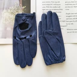 New Style Sheepskin Gloves Women Leather Thin Single Layer Unlined Hollow Breathable Riding Motorcycle Gloves Spring and Summer