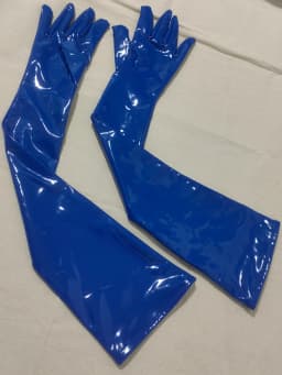 S-XXL Anti Slip Wet Look PVC Long Gloves Shiny PU Leather Guanlets Cosplay Performance Mitten Eldiven Mittens Handschuhe Gantlet