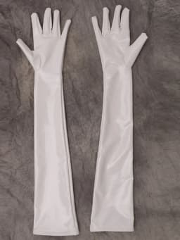 S-XXL Anti Slip Wet Look PVC Long Gloves Shiny PU Leather Guanlets Cosplay Performance Mitten Eldiven Mittens Handschuhe Gantlet