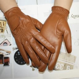 Spring New Men's and Women's Sheepskin Gloves Touch Screen Single Thin Leather Gloves Sports Golf Driver Driving Gloves