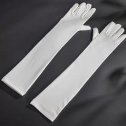 Women 45cm Milk Silk High Stretch Gloves Festival Party Group Show Bar Dance Dress Up Cosplay Performance Etiquette Multicolor