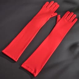 Women 45cm Milk Silk High Stretch Gloves Festival Party Group Show Bar Dance Dress Up Cosplay Performance Etiquette Multicolor