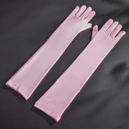 Women 45cm Milk Silk High Stretch Gloves Festival Party Group Show Bar Dance Dress Up Cosplay Performance Etiquette Multicolor