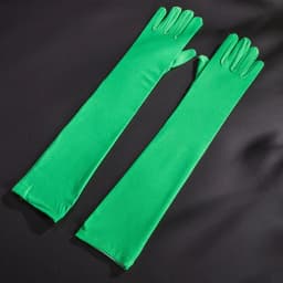 Women 45cm Milk Silk High Stretch Gloves Festival Party Group Show Bar Dance Dress Up Cosplay Performance Etiquette Multicolor