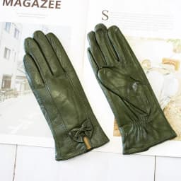 Colorful Leather Gloves Women Fashion Simple Style Velvet Lining Autumn Winter Warm Ladies Sheepskin Finger Gloves