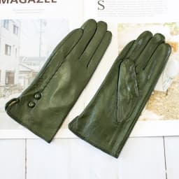 Colorful Leather Gloves Women Fashion Simple Style Velvet Lining Autumn Winter Warm Ladies Sheepskin Finger Gloves