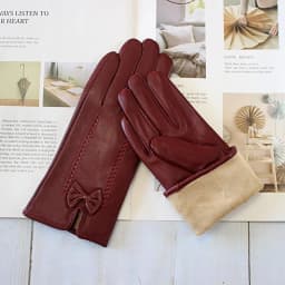 Colorful Leather Gloves Women Fashion Simple Style Velvet Lining Autumn Winter Warm Ladies Sheepskin Finger Gloves