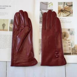 Colorful Leather Gloves Women Fashion Simple Style Velvet Lining Autumn Winter Warm Ladies Sheepskin Finger Gloves