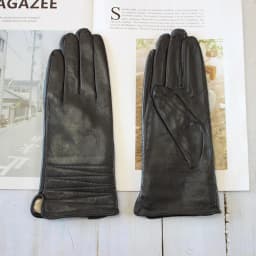 Colorful Leather Gloves Women Fashion Simple Style Velvet Lining Autumn Winter Warm Ladies Sheepskin Finger Gloves