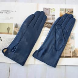 Colorful Leather Gloves Women Fashion Simple Style Velvet Lining Autumn Winter Warm Ladies Sheepskin Finger Gloves