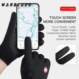 New Touchscreen Fleece Warm Gloves Outdoor Cycling Driving Waterproof Cold Gloves Windproof Non Slip Womens Men Winter Ski Glove