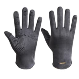 Winter Warm Gloves for Men's Outdoor Cycling and Driving Suede and Fleece Thickened Non-slip Touch Screen Gloves