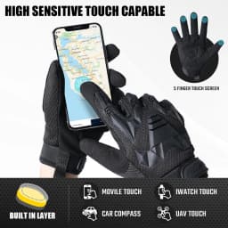 Tactical Gloves Touch Screen Sport Hunting Paintball Shooting Airsoft Outdoor Bicycle Work Rubber Protective Anti-Skid Gear Men