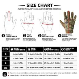 Tactical Gloves Touch Screen Sport Hunting Paintball Shooting Airsoft Outdoor Bicycle Work Rubber Protective Anti-Skid Gear Men