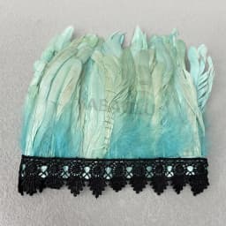 Natural Feather Sleeve Cuffs Gloves Party Cosplay Lace Wrist Cuffs Fur Sleeve Furry Accessories Carnival Stage Show Costume